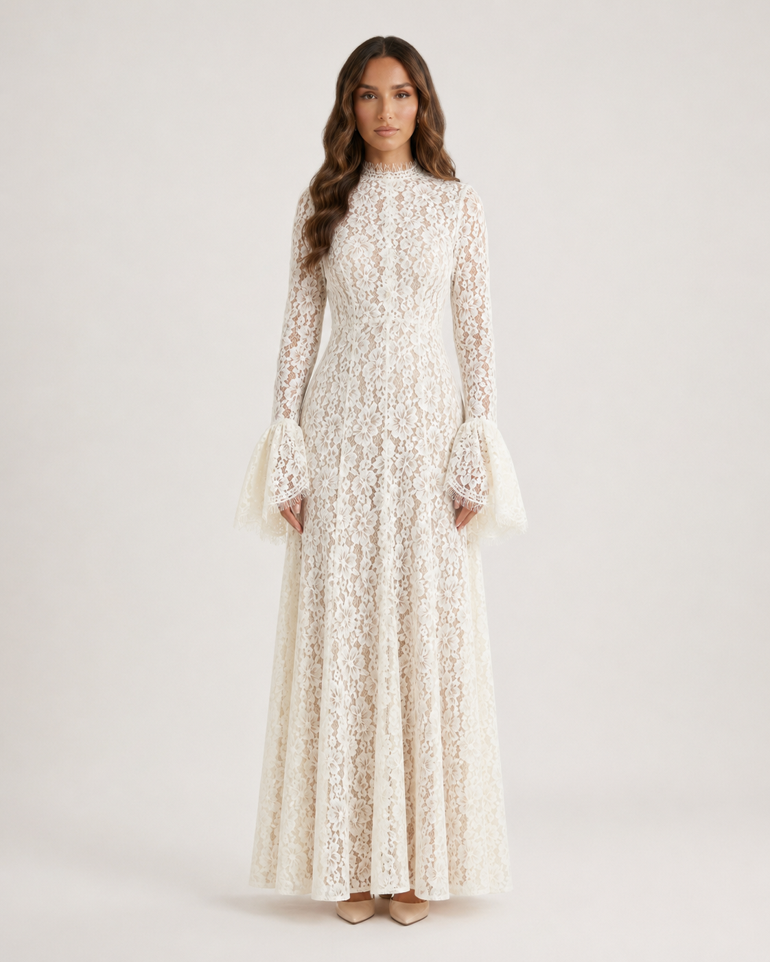 AYLIN Lace Maxi Dress