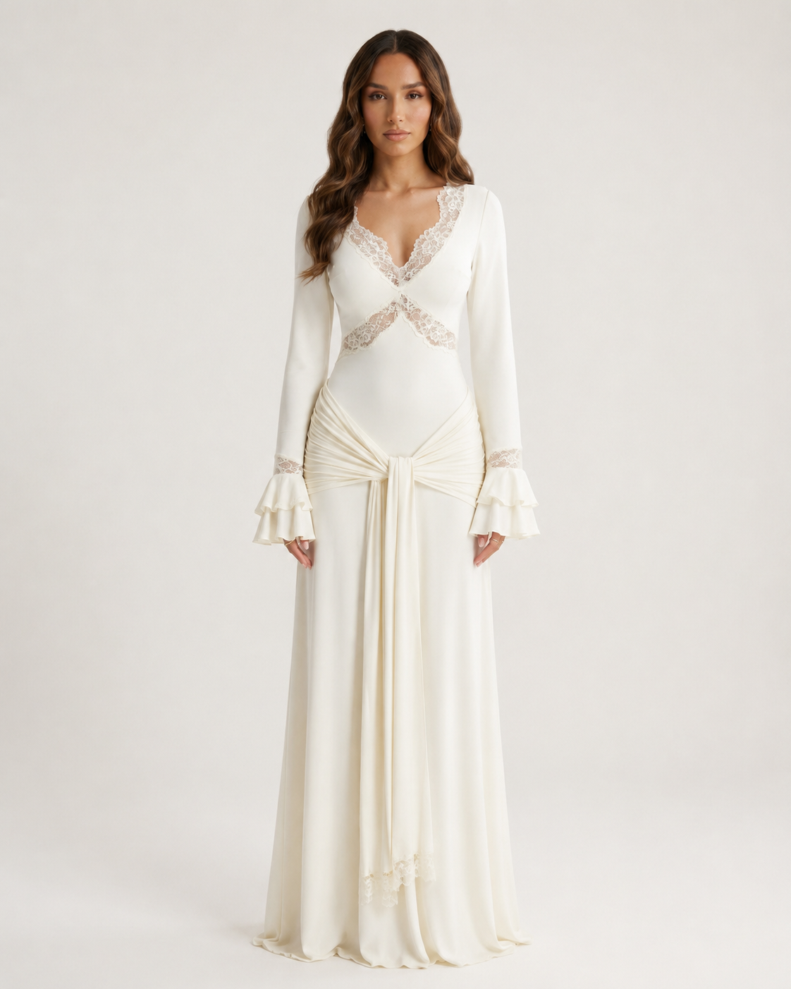 AYLIN Lace Maxi Dress