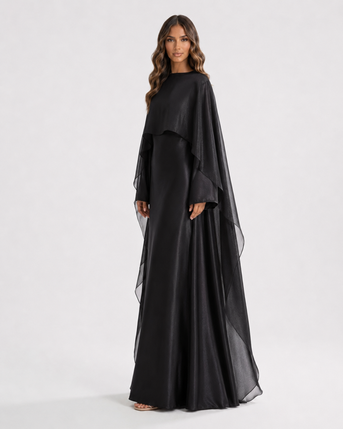 AMEERA Cape Maxi Dress