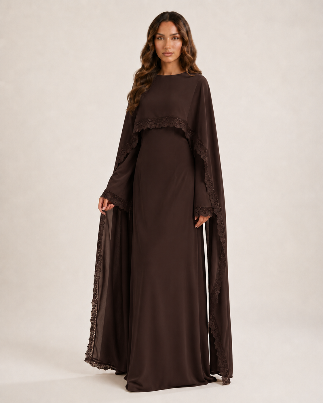 DEFNE Lace Maxi Dress