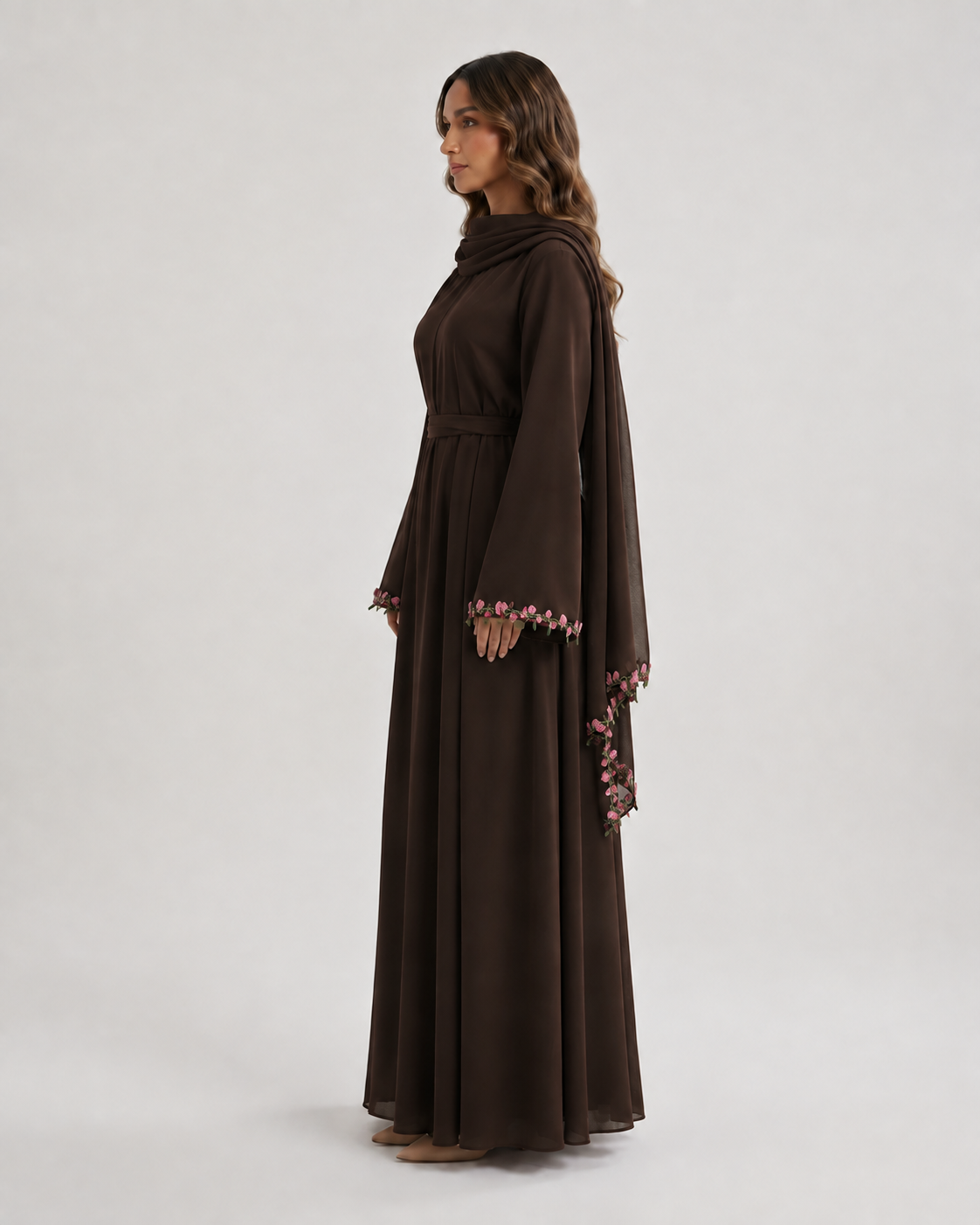 AYNUR Embroidered Maxi Dress
