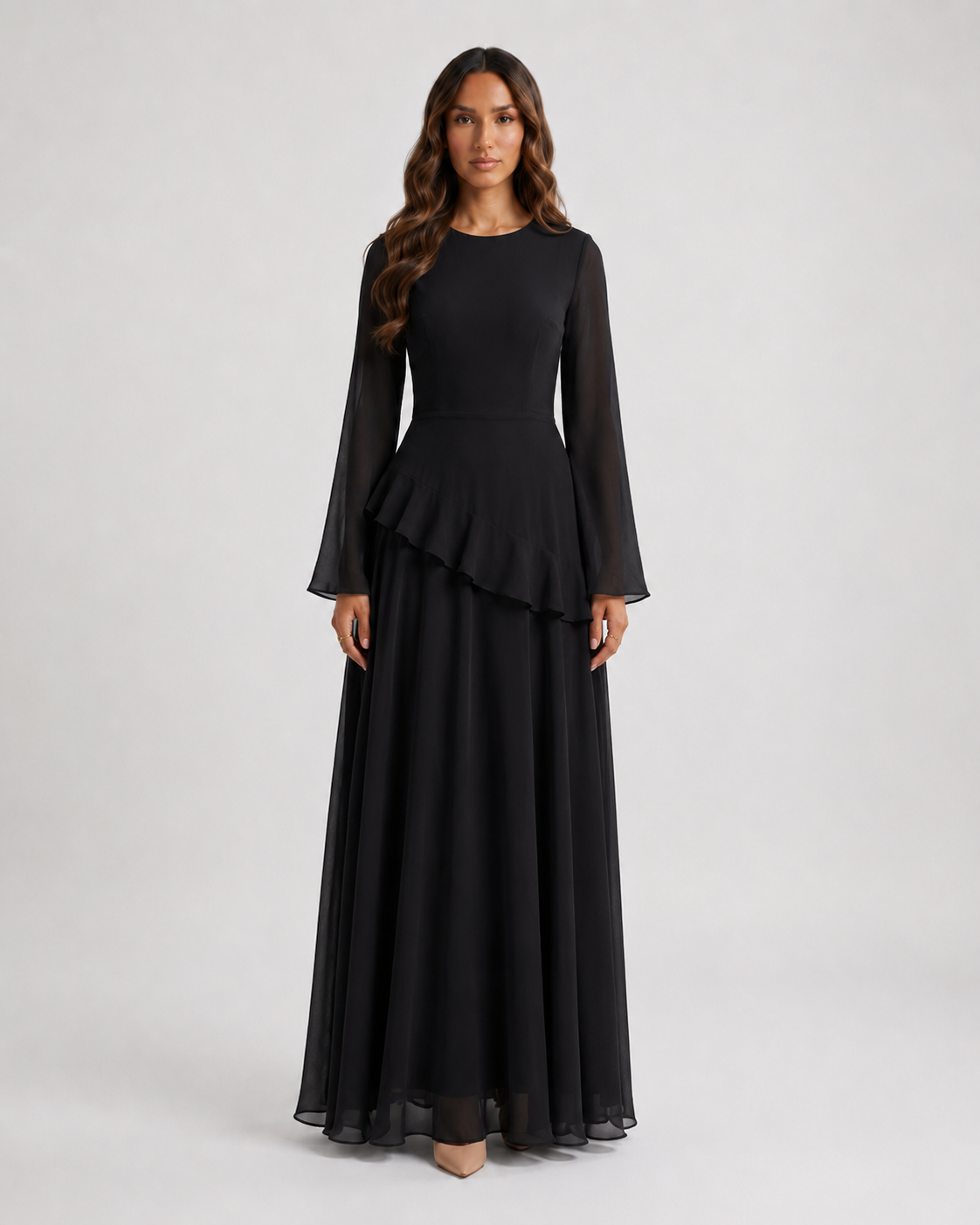 VEELYA - Chiffon Maxi Dress