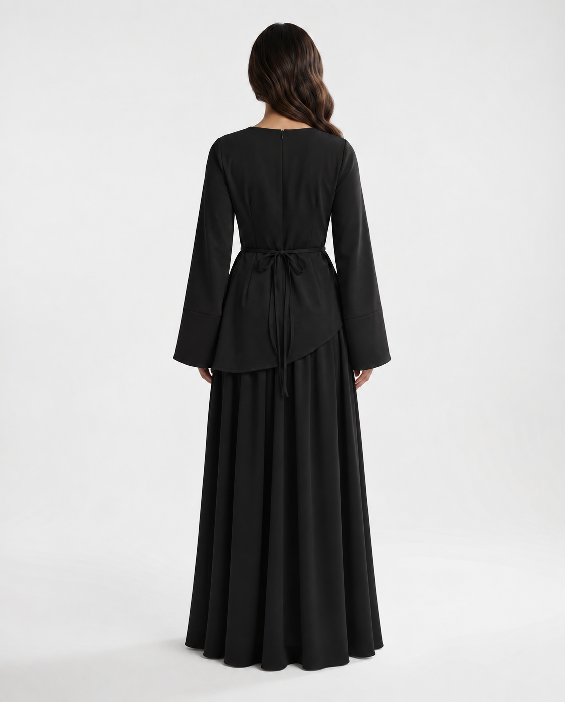 RAYHANA Asymmetric Maxi Skirt Set