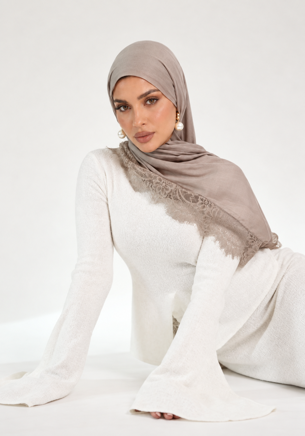 KHEYRAA Lace Modal Hijab