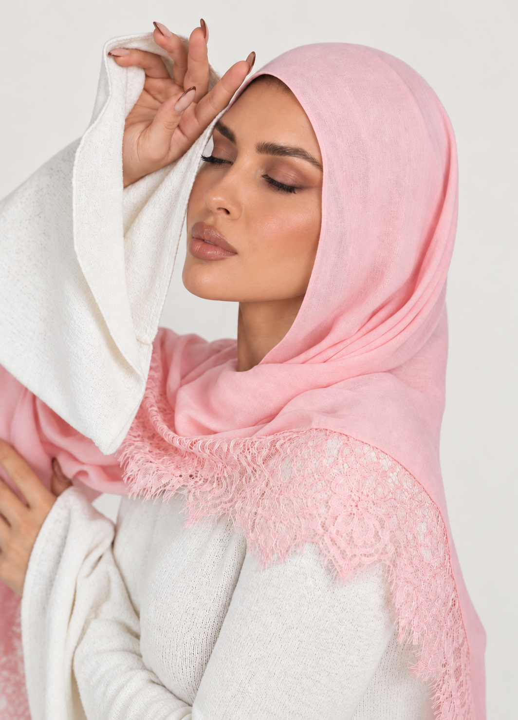 KHEYRAA Lace Modal Hijab