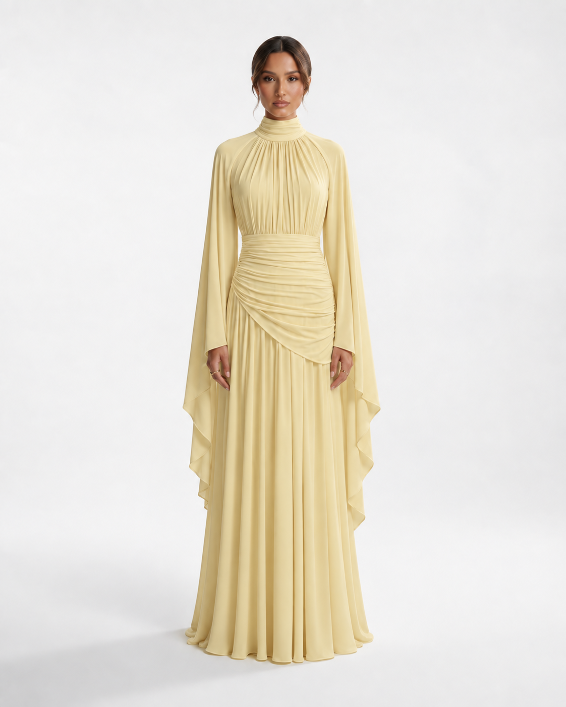 KHADEEJA Draped Maxi Dress