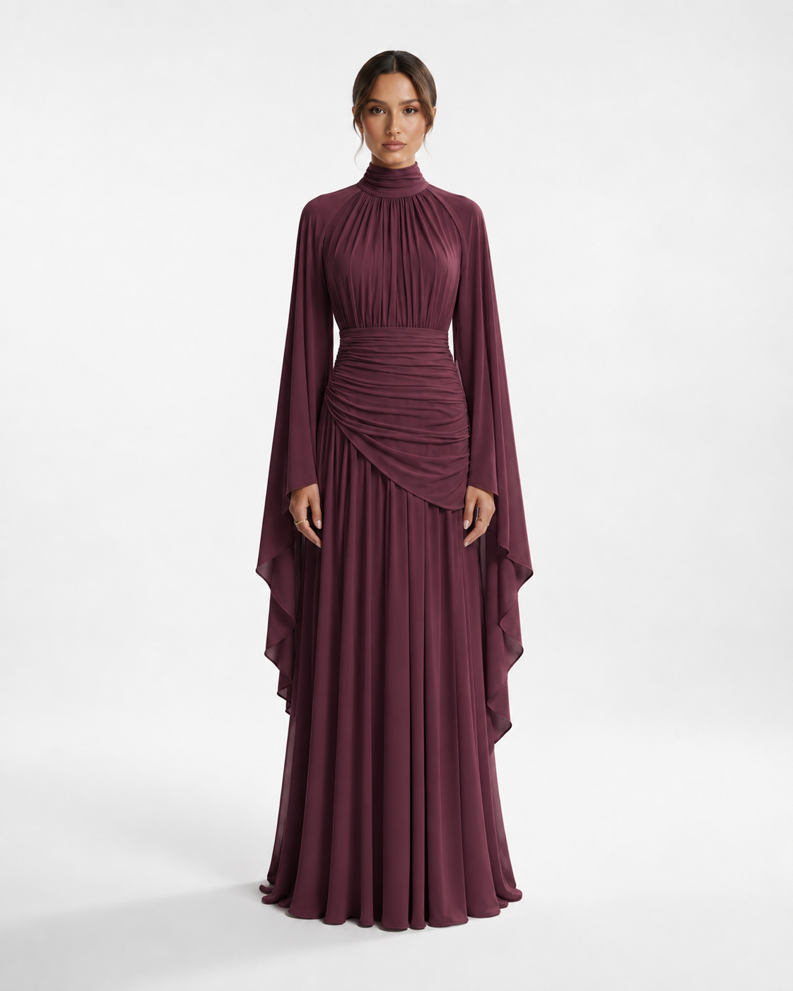 KHADEEJA Draped Maxi Dress