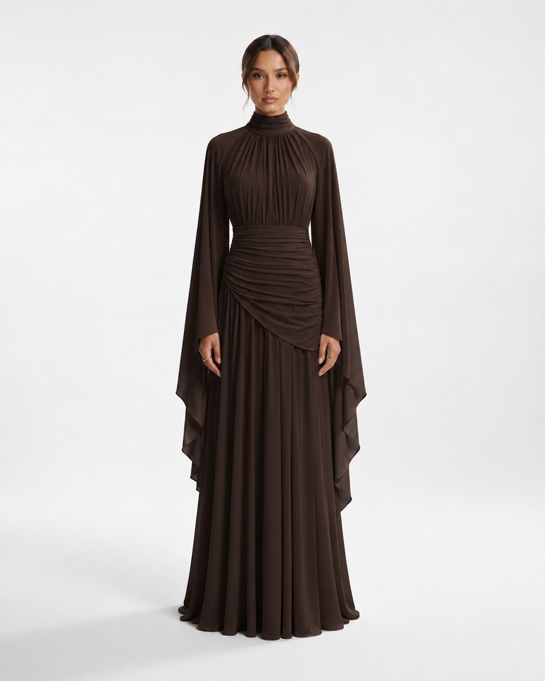 KHADEEJA Draped Maxi Dress