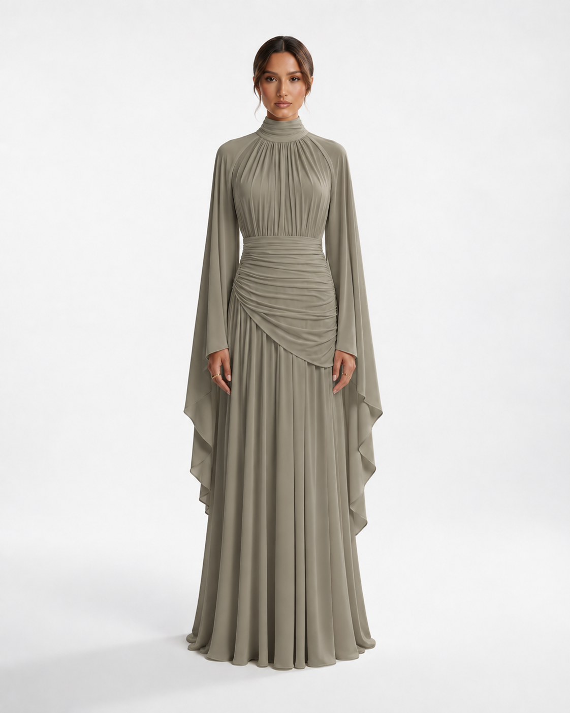KHADEEJA Draped Maxi Dress