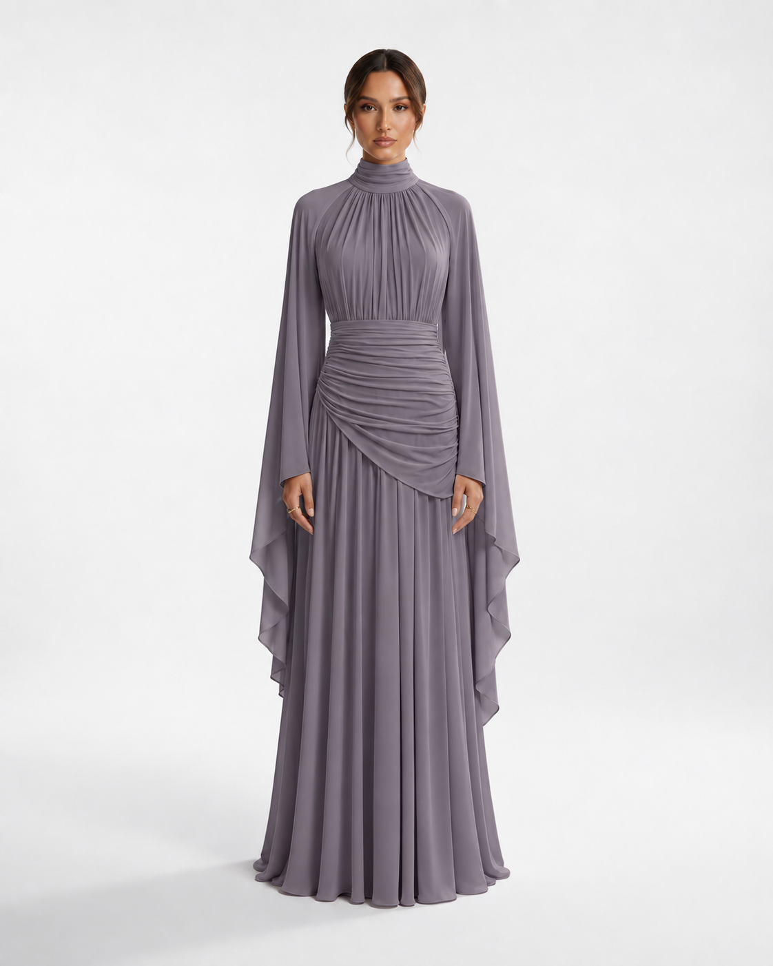KHADEEJA Draped Maxi Dress