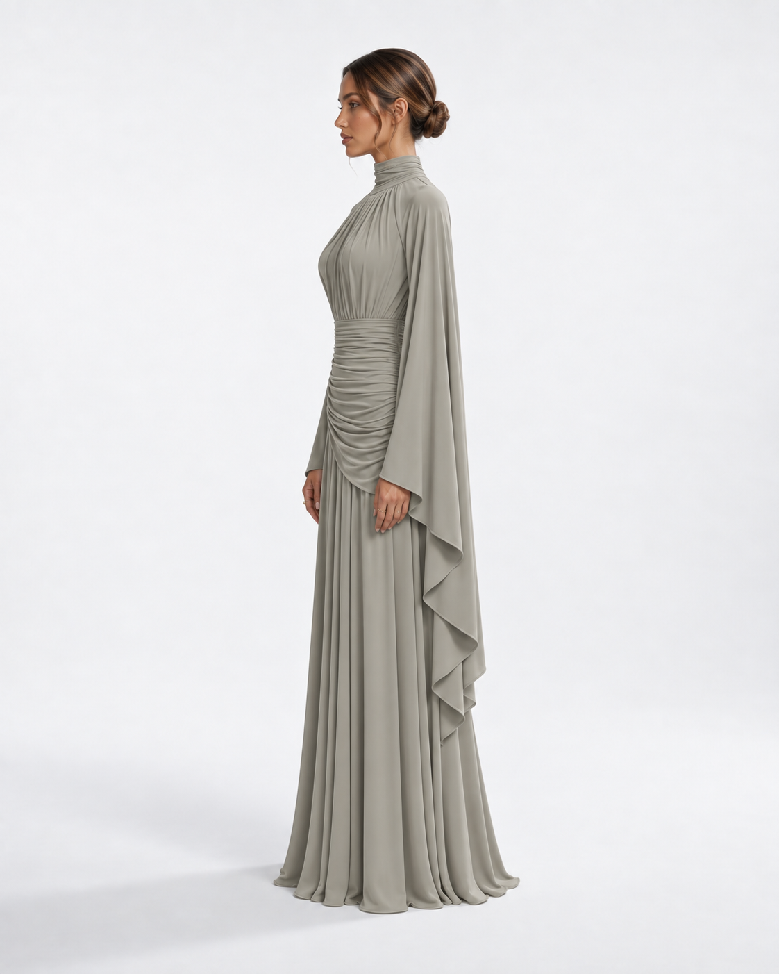 KHADEEJA Draped Maxi Dress