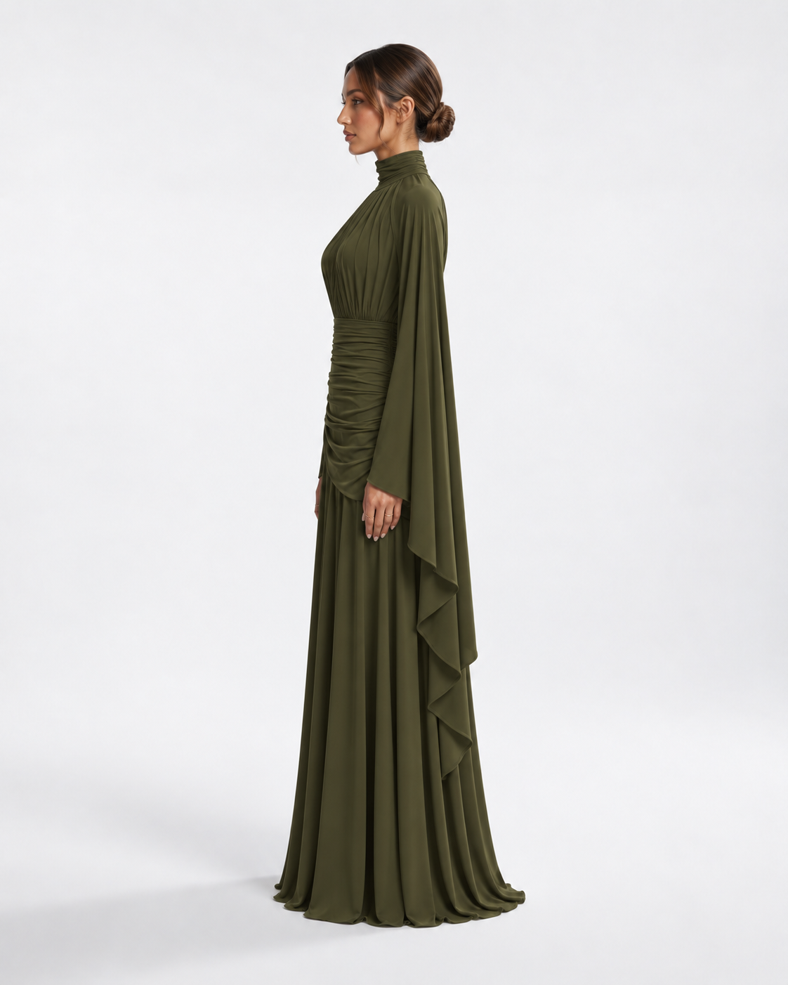 KHADEEJA Draped Maxi Dress