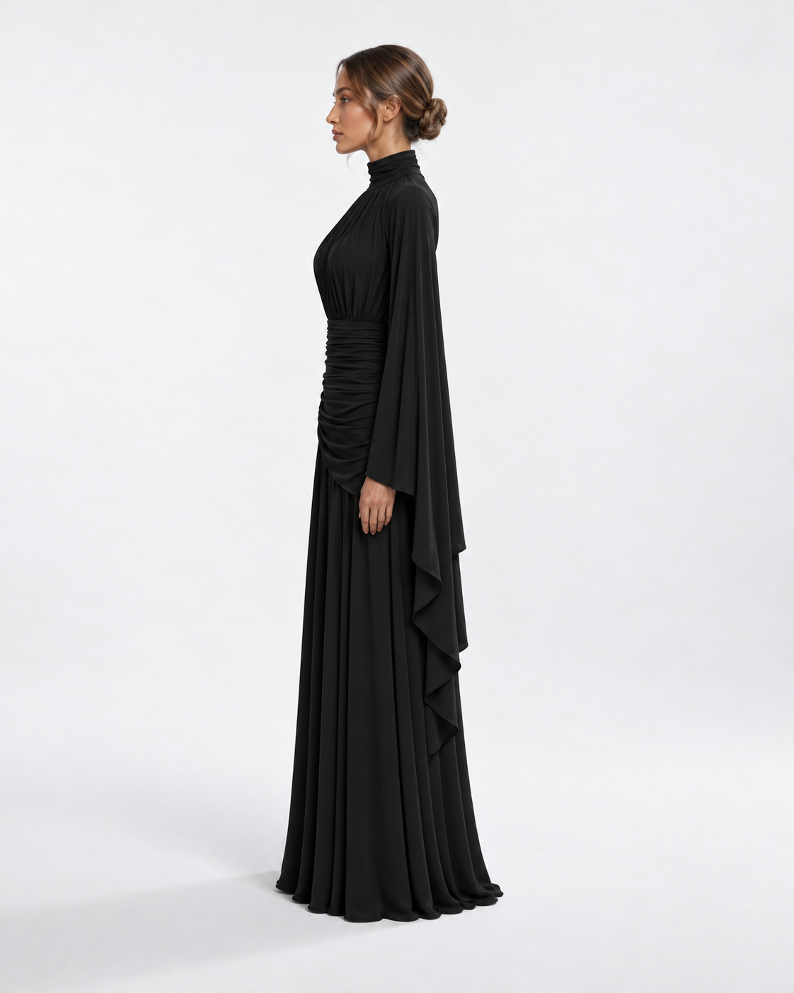 KHADEEJA Draped Maxi Dress