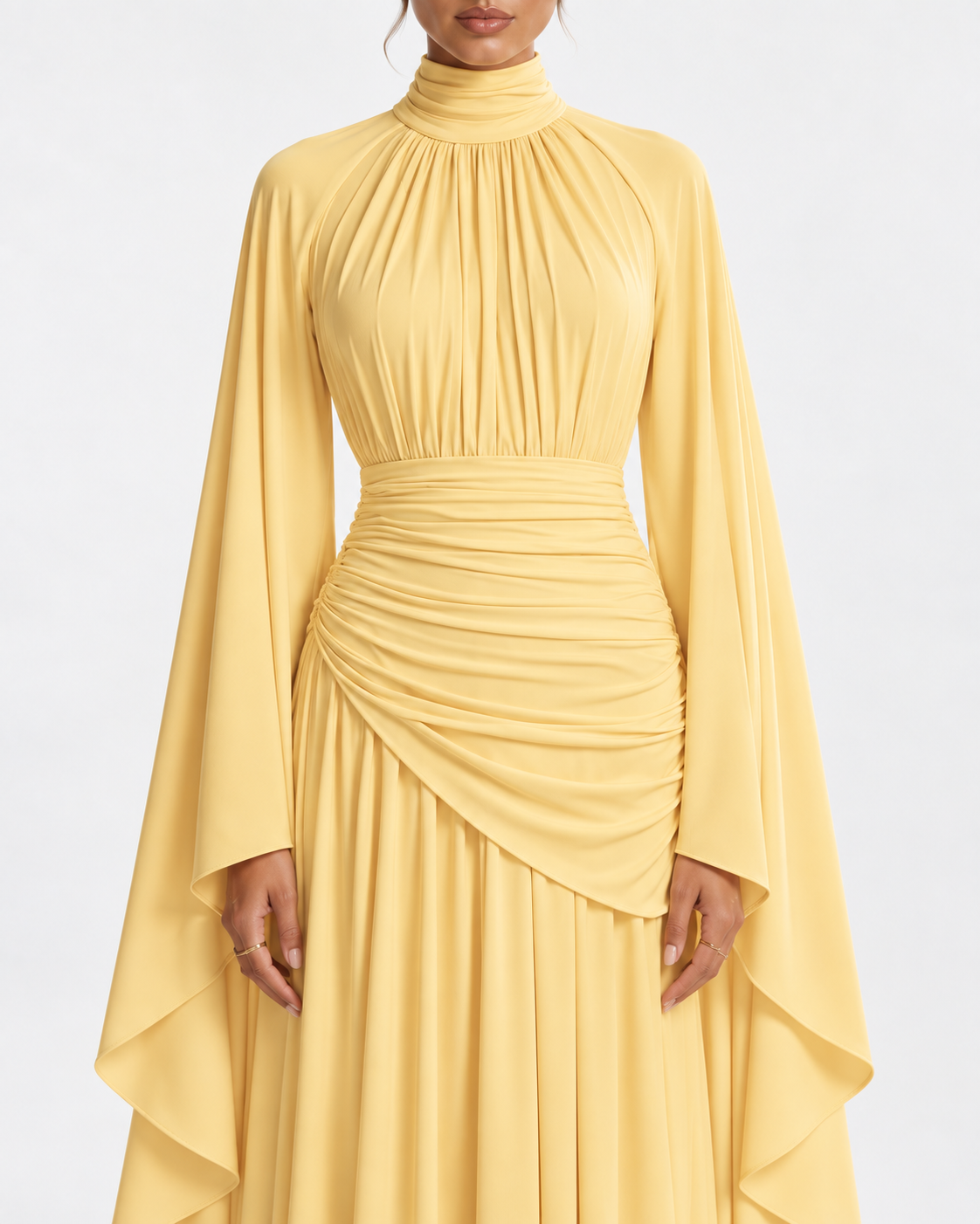 KHADEEJA Draped Maxi Dress