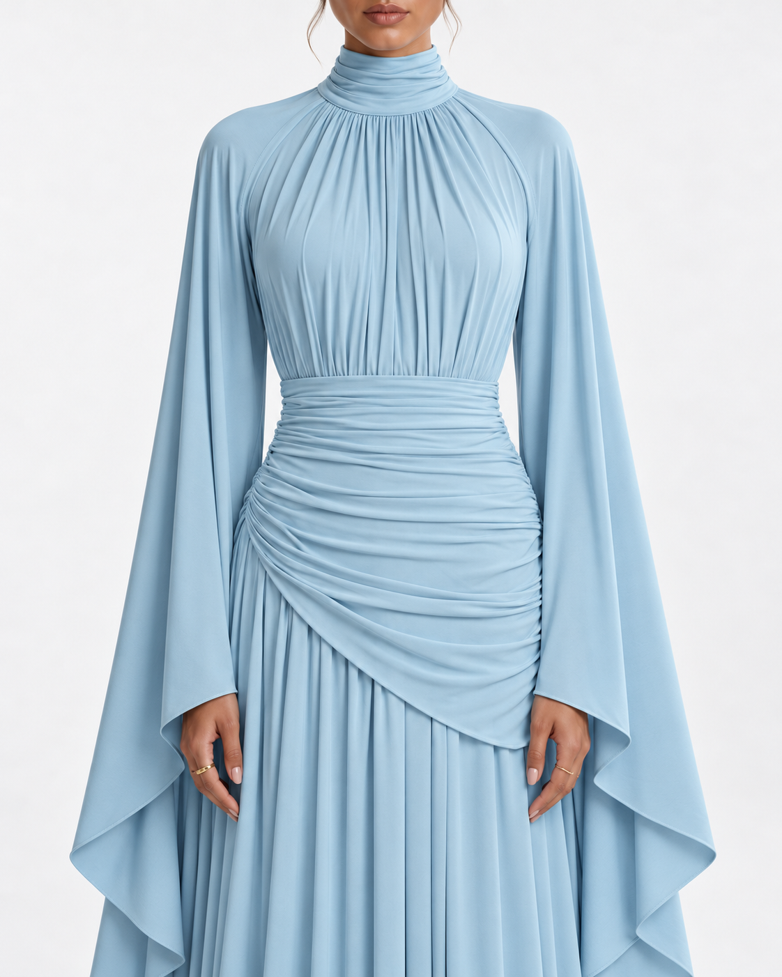 KHADEEJA Draped Maxi Dress