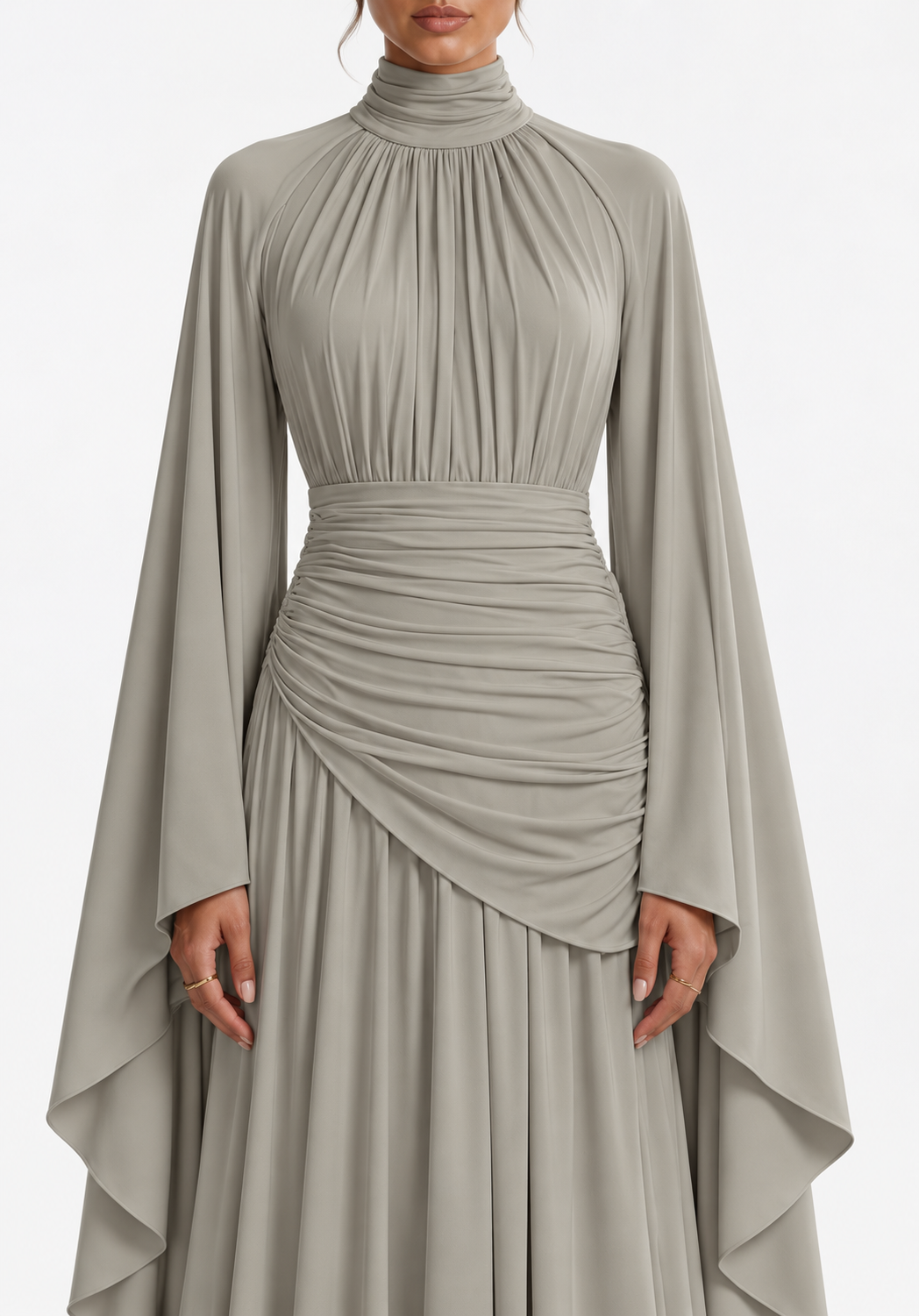 KHADEEJA Draped Maxi Dress