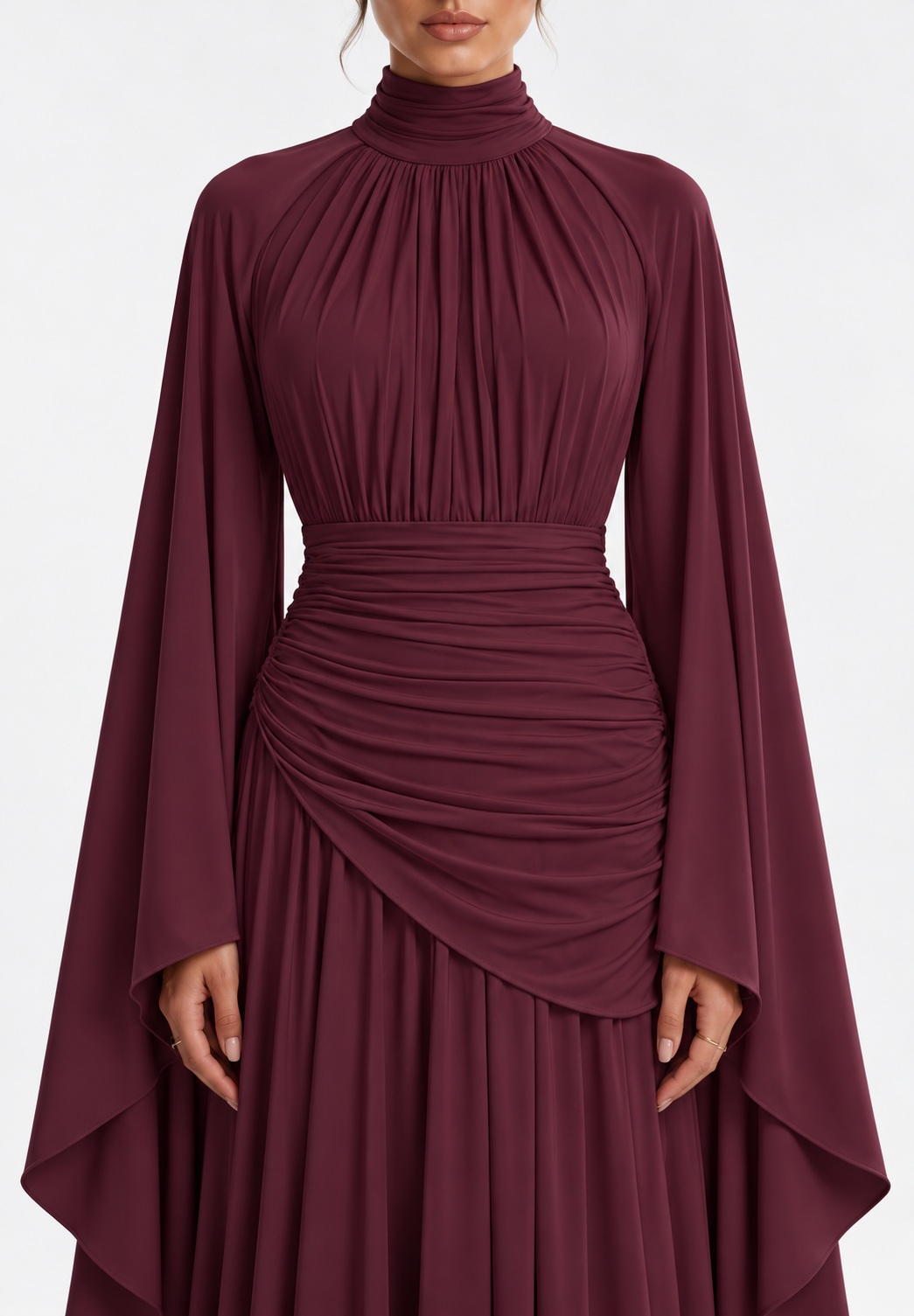 KHADEEJA Draped Maxi Dress