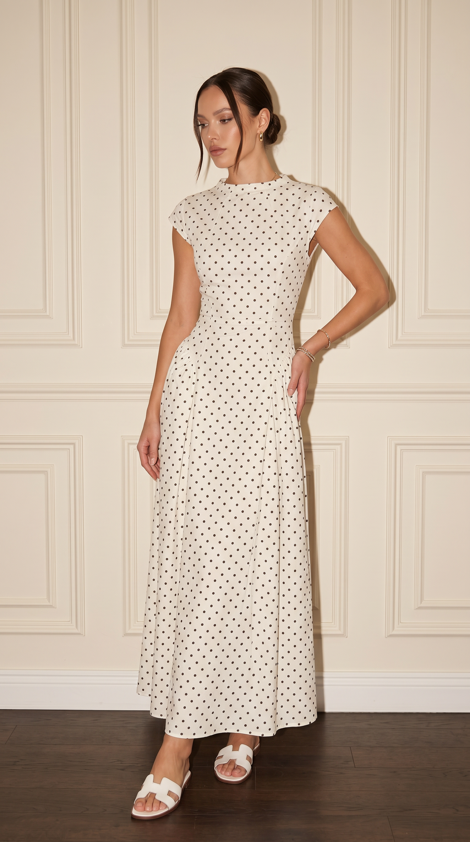 LAYAN Polka Dot Dress
