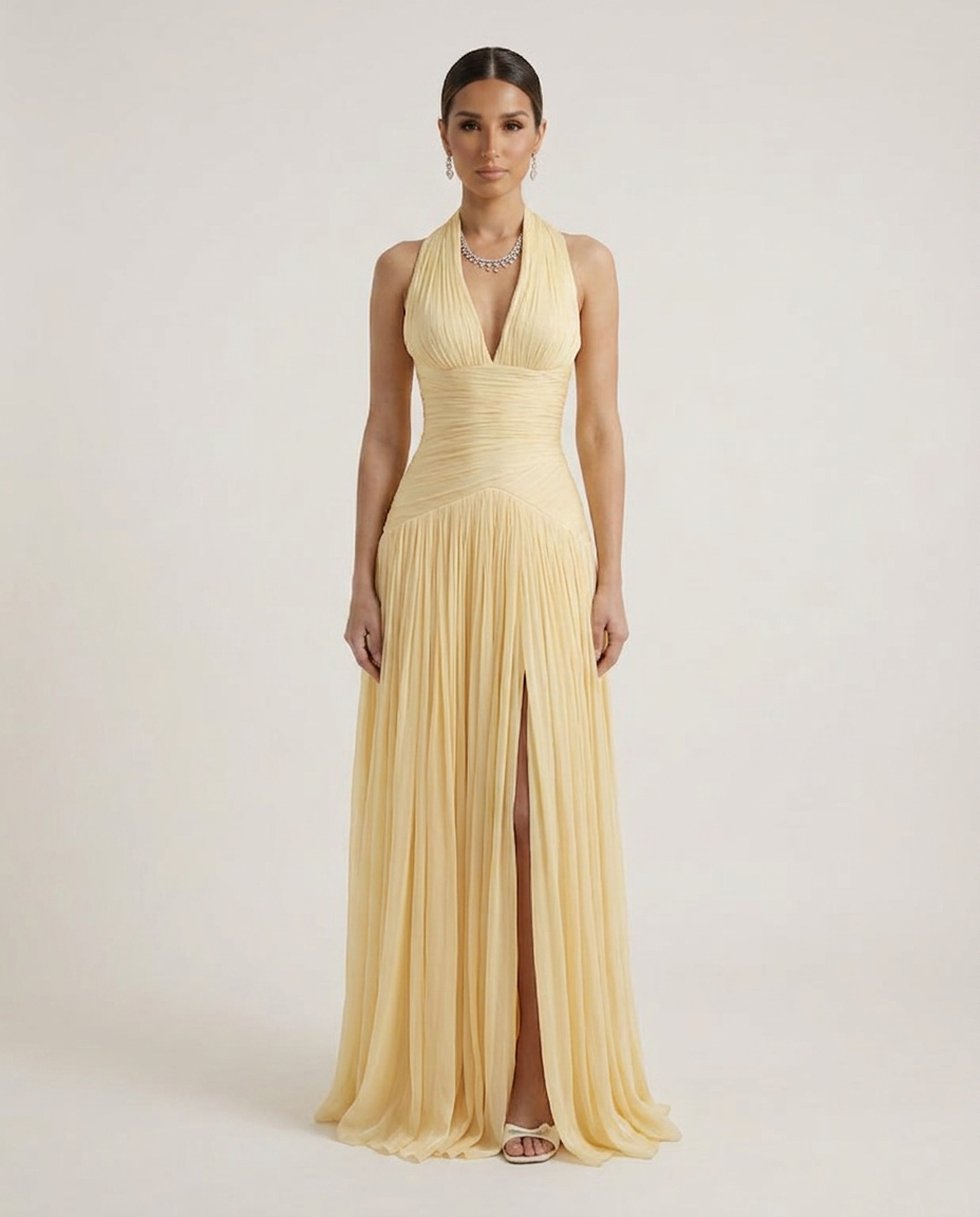 MIRAY Gathered Maxi Dress