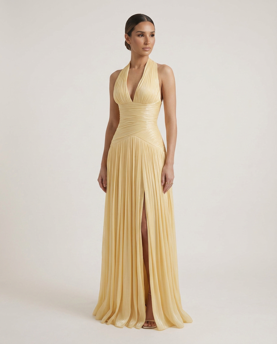 MIRAY Gathered Maxi Dress