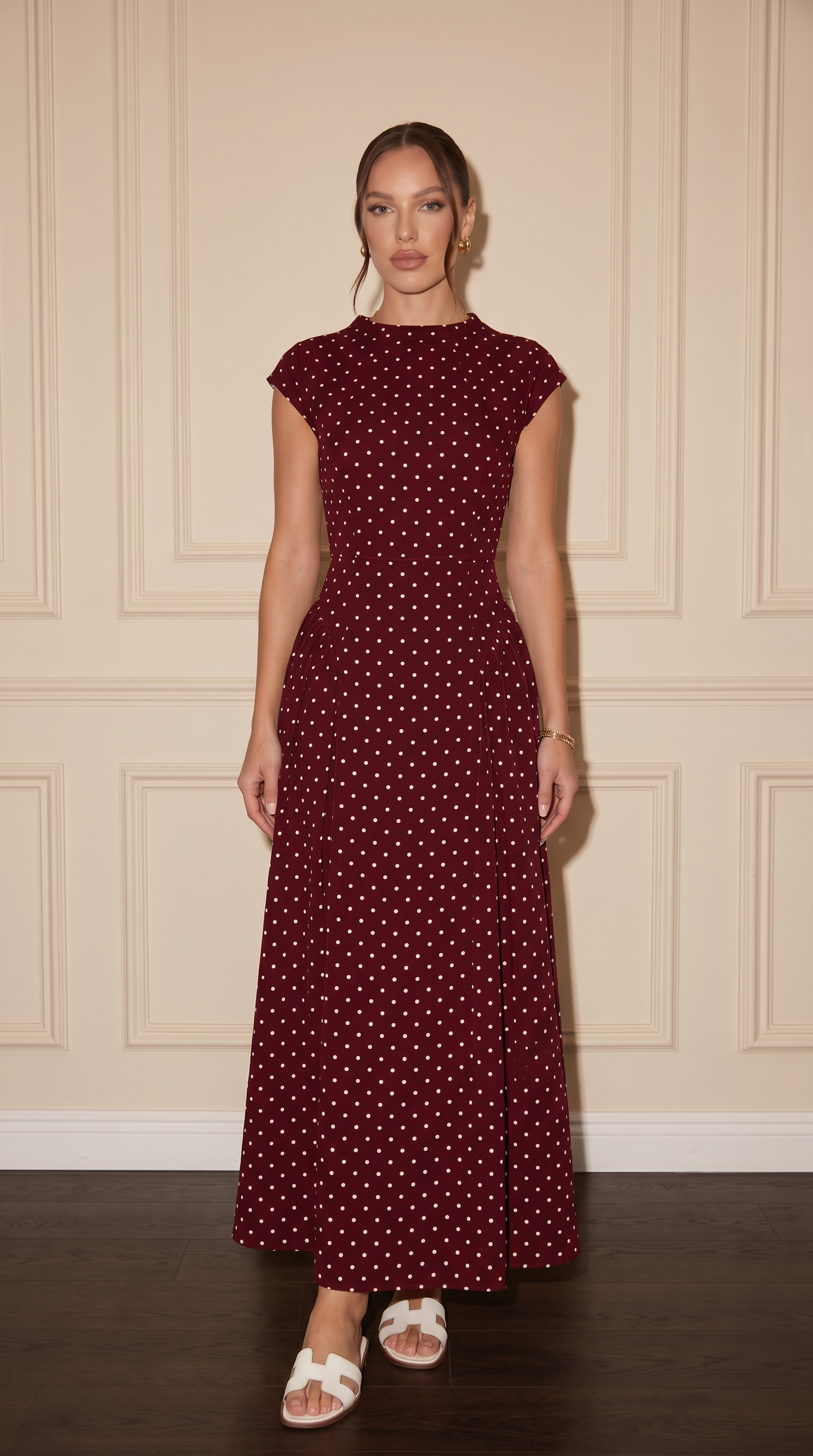LAYAN Polka Dot Dress