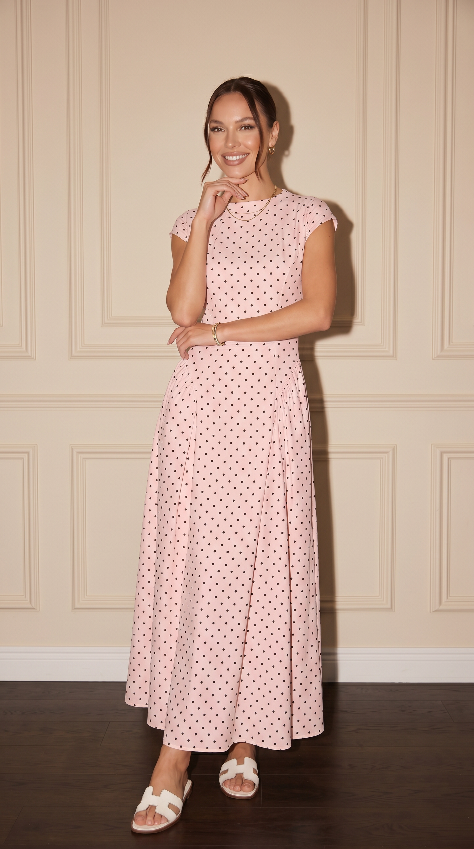 LAYAN Polka Dot Dress