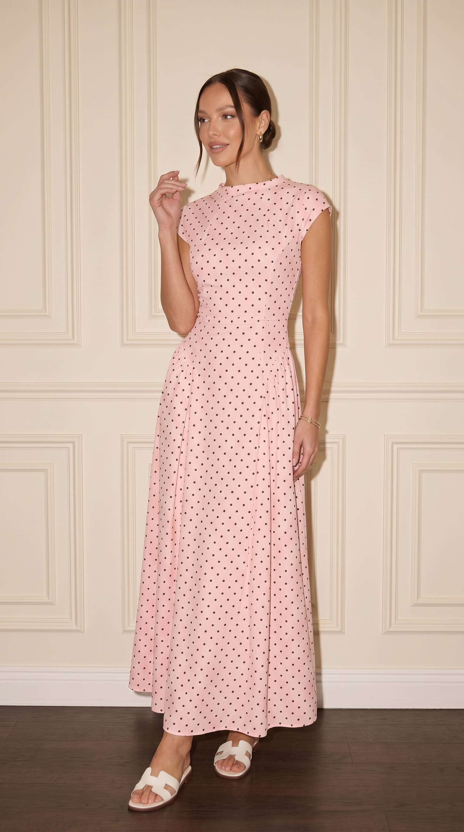 LAYAN Polka Dot Dress