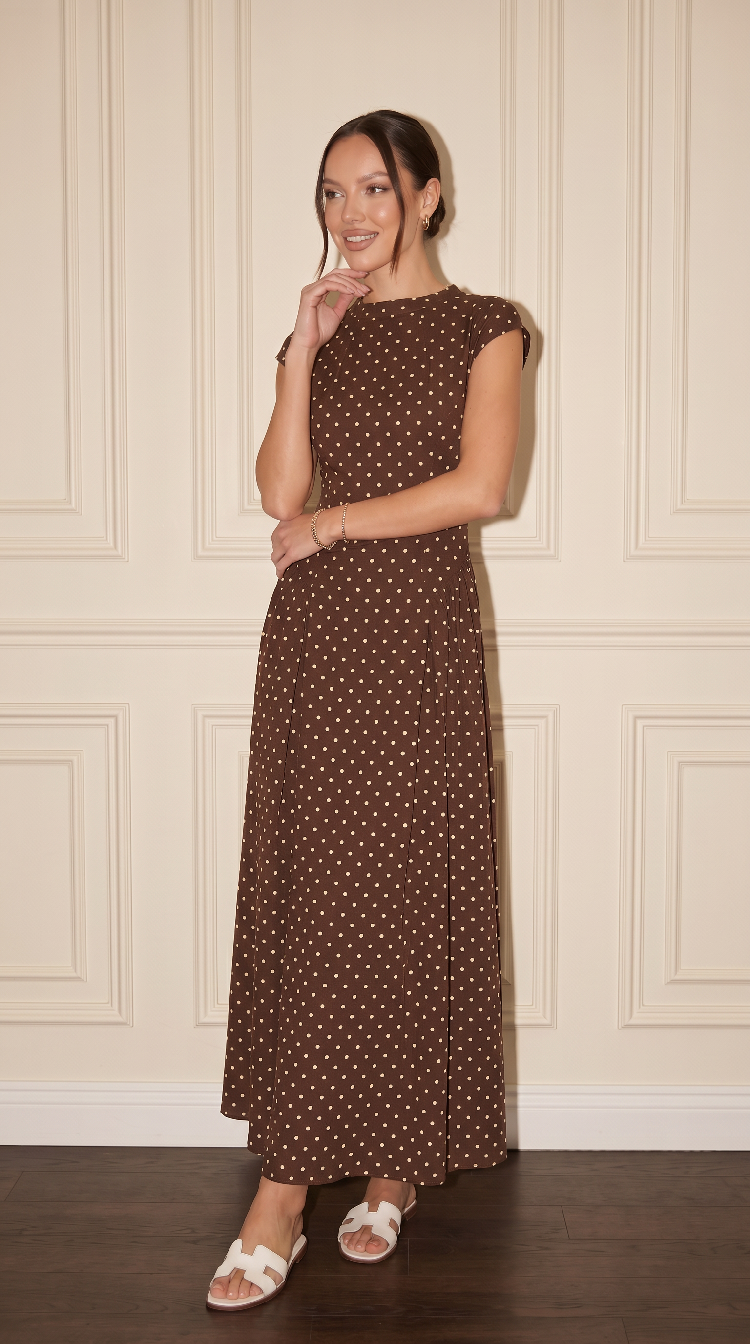 LAYAN Polka Dot Dress