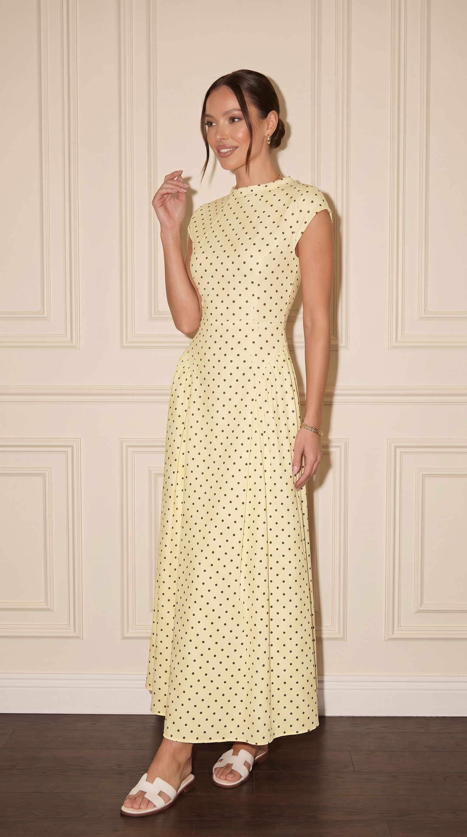 LAYAN Polka Dot Dress