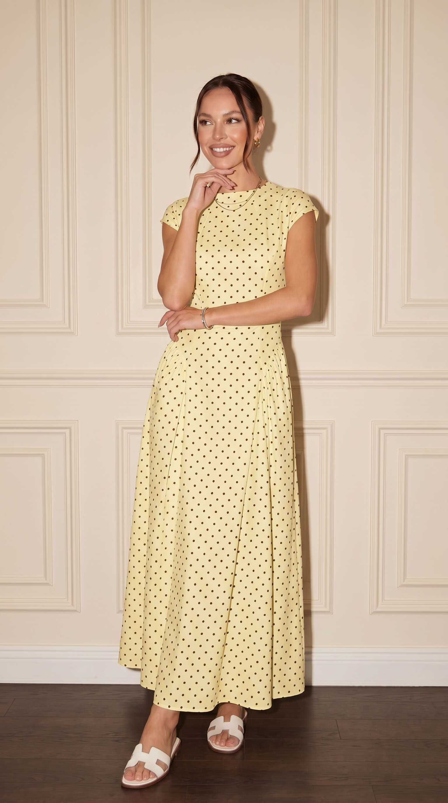 LAYAN Polka Dot Dress