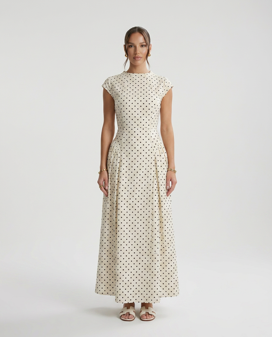 LAYAN Polka Dot Dress