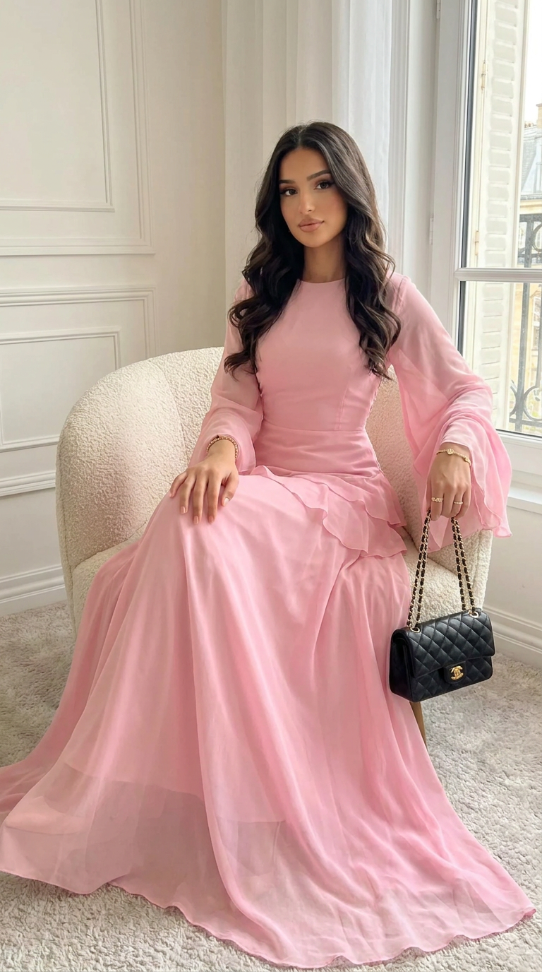VEELYA - Chiffon Maxi Dress