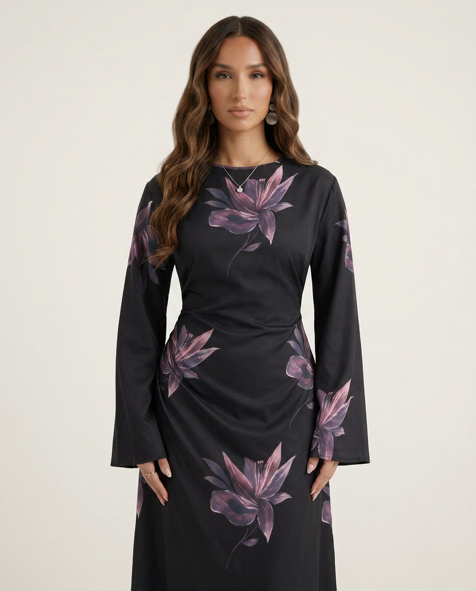 YASMINE Floral Maxi Dress