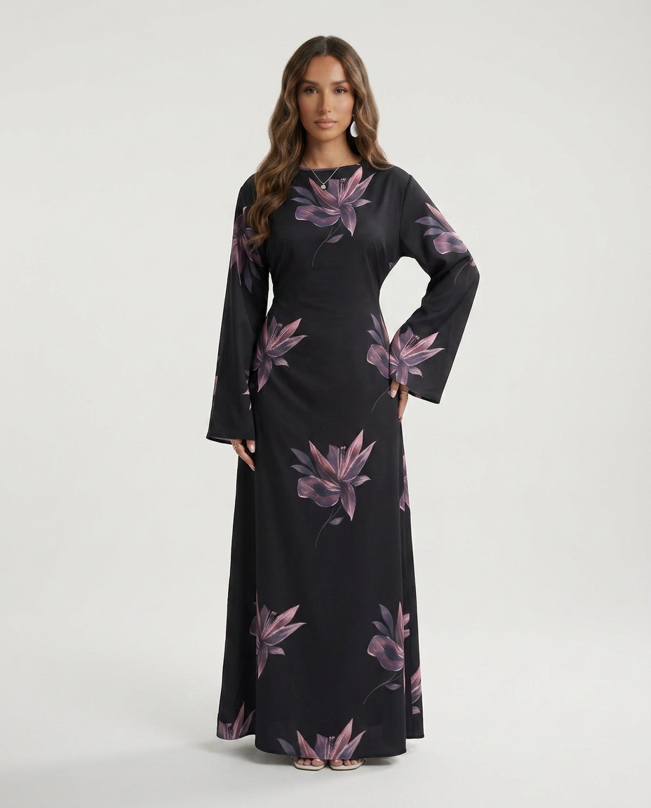 YASMINE Floral Maxi Dress