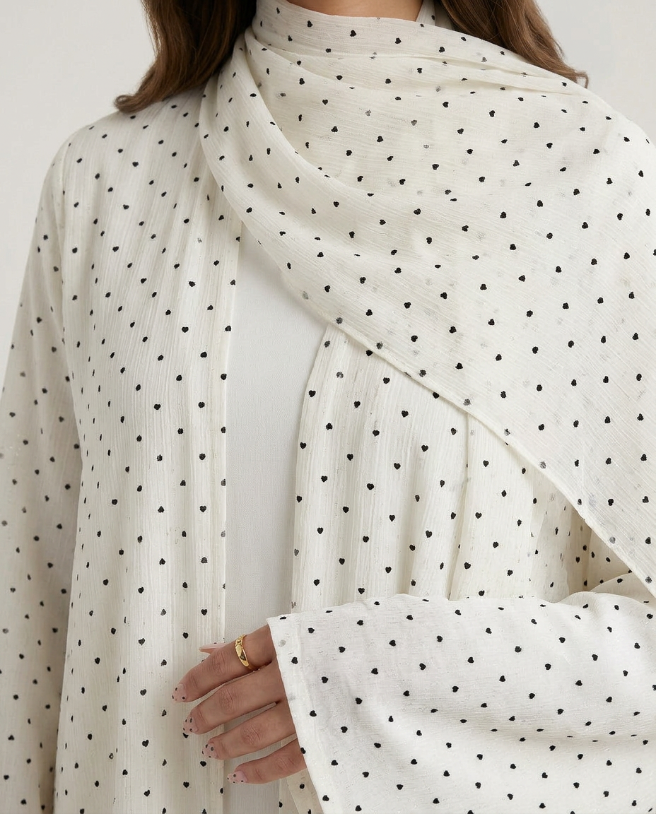 SEVDA Heart Abaya