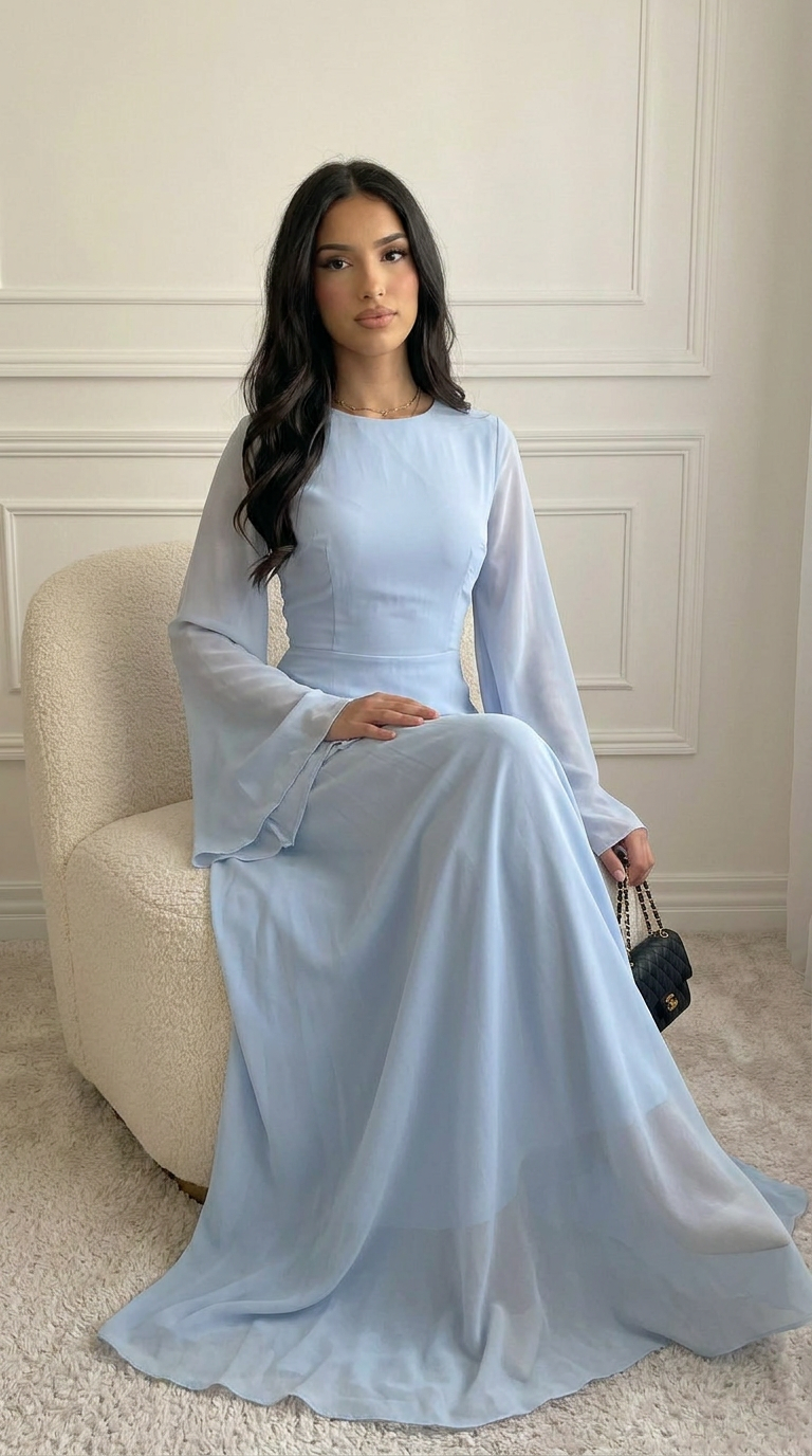 VEELYA - Chiffon Maxi Dress