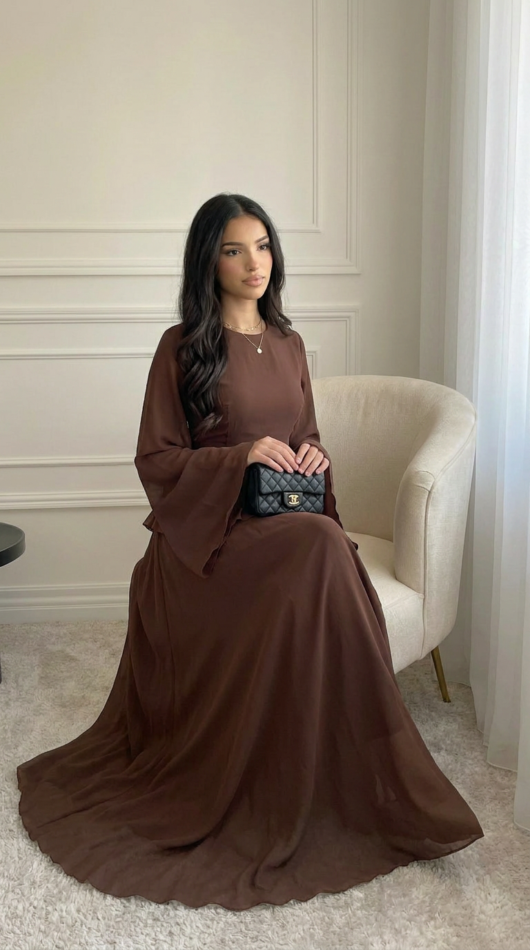 VEELYA - Chiffon Maxi Dress